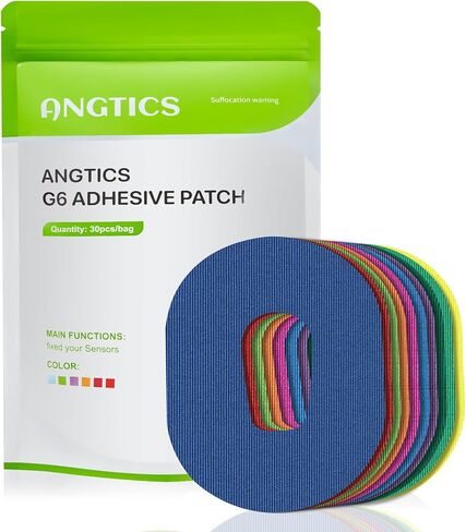 Dexcom G7 Adhesive Patches Waterproof, 30 Pack Multicolor Overpatch for Dexcom G7, Premium Transparent G7 Overlay Patches, Hypoallergenic & Skin-Friendly, Sensor is NOT Included in Saudi Arabia