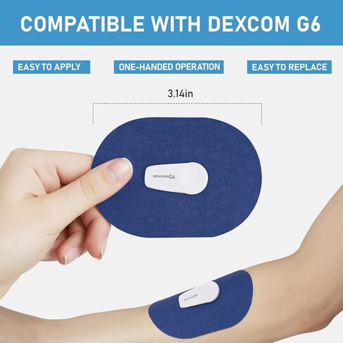 Dexcom G7 Adhesive Patches Waterproof, 30 Pack Multicolor Overpatch for Dexcom G7, Premium Transparent G7 Overlay Patches, Hypoallergenic & Skin-Friendly, Sensor is NOT Included in Saudi Arabia