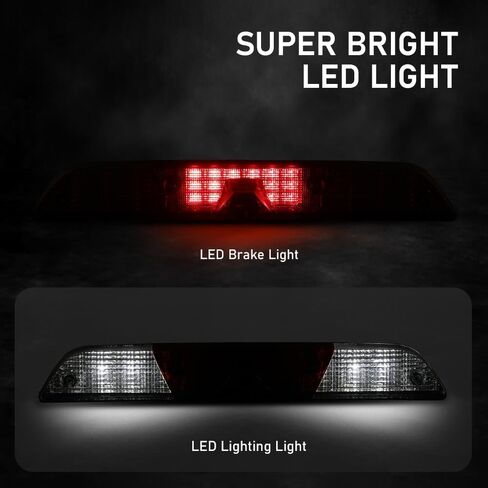 Cheda LED Third 3rd Brake Light w/Camera متوافق مع Ford F250 F350 Super Duty 2017-2022 in Kuwait