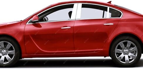 Melexi chrome door bailar trim 6 pcs s.Steel متوافق مع Buick Regal 2011 إلى 2017 in Saudi Arabia