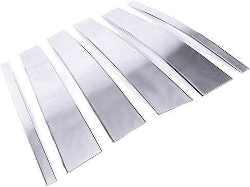 Melexi chrome door bailar trim 6 pcs s.Steel متوافق مع Buick Regal 2011 إلى 2017 in Saudi Arabia
