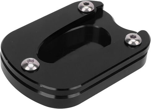 Aluminum Alloy Motorcycle Kickstand Pad Replacement for Meteor 350 2021?2023, Lightweight and Comfortable, Improved Stability, Easy Install (Black) in Saudi Arabia