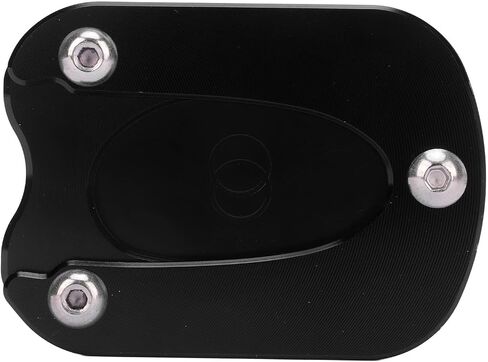 Aluminum Alloy Motorcycle Kickstand Pad Replacement for Meteor 350 2021?2023, Lightweight and Comfortable, Improved Stability, Easy Install (Black) in Saudi Arabia