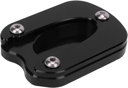 Aluminum Alloy Motorcycle Kickstand Pad Replacement for Meteor 350 2021?2023, Lightweight and Comfortable, Improved Stability, Easy Install (Black) in Saudi Arabia