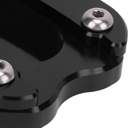 Aluminum Alloy Motorcycle Kickstand Pad Replacement for Meteor 350 2021?2023, Lightweight and Comfortable, Improved Stability, Easy Install (Black) in Saudi Arabia