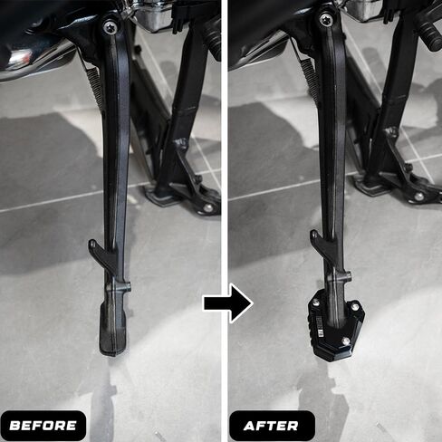 Compatible With R1300GS R 1300 GS GSA R 1300GS ADVENTURE ADV Option 719 2023 2024 2025 Motorcycle Accessories Kickstand Side Stand Enlarger Pad (Black, Option 719) in Kuwait