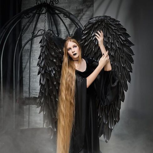 Angel Feather Wing Headband Halloween Cosplay Costume Accessories for Women Dress Up Party Headwear in Saudi Arabia