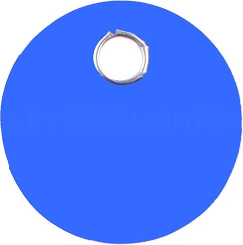 CleverDelights Red Plastic Tags - 1" Round - 100 Pack - Waterproof and Tear-Resistant in Saudi Arabia