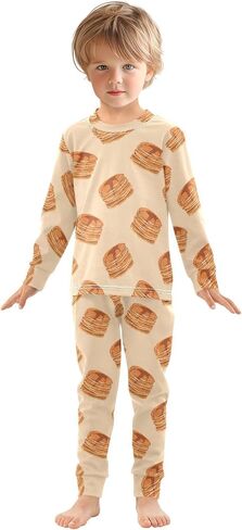 Pajama يضع الأكمام الطويلة ناعم المريح ملابس 2 قطعة PJS 3-8T in Saudi Arabia