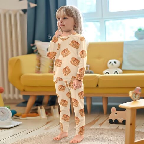 Pajama يضع الأكمام الطويلة ناعم المريح ملابس 2 قطعة PJS 3-8T in Saudi Arabia
