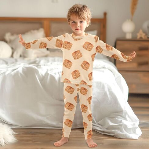Pajama يضع الأكمام الطويلة ناعم المريح ملابس 2 قطعة PJS 3-8T in Saudi Arabia
