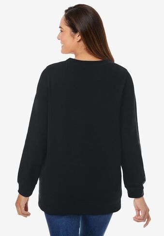 Woman Within Plus Size Printed Sweatshirt in Saudi Arabia