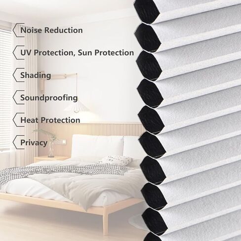 Custom Size Cellular Shades No Drill Blinds Blackout Cellular Cordless Shades for Indoor Windows Thermal Insulated Noise Reduction and Easy to Instal in Saudi Arabia
