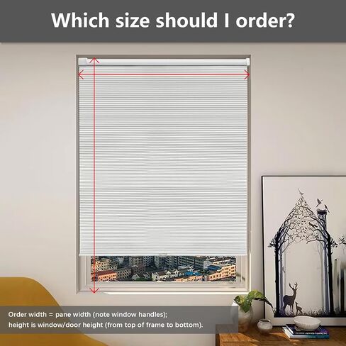 Custom Size Cellular Shades No Drill Blinds Blackout Cellular Cordless Shades for Indoor Windows Thermal Insulated Noise Reduction and Easy to Instal in Saudi Arabia