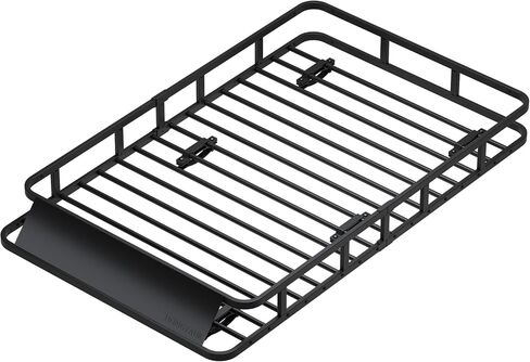 64" x 39" x 6" Cargo Roof Rack, Universal Rust-Proof Roof Basket for SUV, Heavy Duty Steel Rooftop Cargo Carrier, Car Top Luggage Holder 150LBS Capasity, Easy Assembly, Black in Saudi Arabia