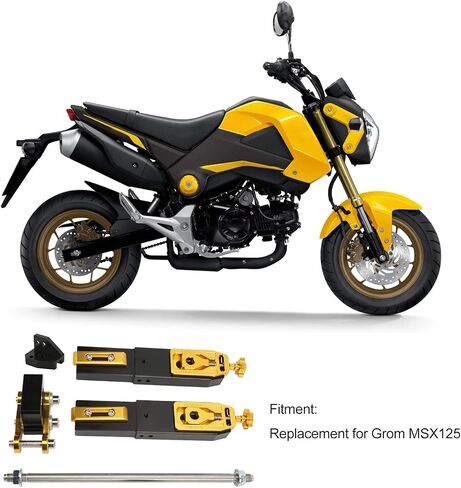 7PCS / Set Motorcycle Rear Fork Extension Kit, High Stability CNC Aluminum Alloy Material, Replacement for MSX125 in Saudi Arabia