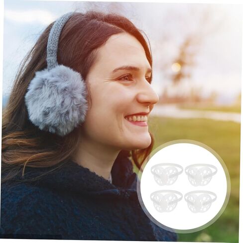 4Pcs DIY Warm Earmuff Frame Kit for Crafting Custom Ear Warmers Durable Skeleton Rack for Earmuff Making for Winter Projects in Saudi Arabia