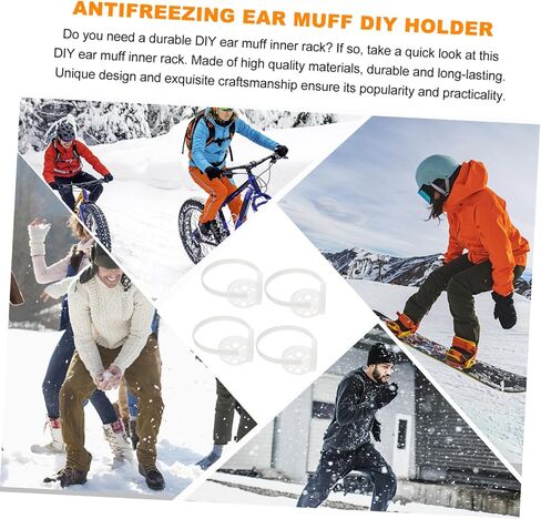 4Pcs DIY Warm Earmuff Frame Kit for Crafting Custom Ear Warmers Durable Skeleton Rack for Earmuff Making for Winter Projects in Saudi Arabia