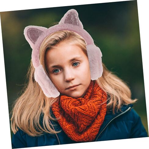 Lovely Cat Ear Earmuffs for Plush Ear Warmers Cozy Winter Ear Cover for Outdoor Activities Skin Friendly and Compact for in Saudi Arabia