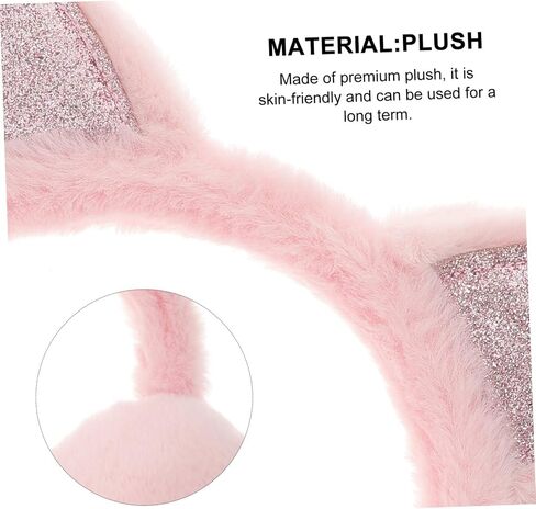 Lovely Cat Ear Earmuffs for Plush Ear Warmers Cozy Winter Ear Cover for Outdoor Activities Skin Friendly and Compact for in Saudi Arabia