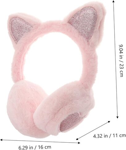 Lovely Cat Ear Earmuffs for Plush Ear Warmers Cozy Winter Ear Cover for Outdoor Activities Skin Friendly and Compact for in Saudi Arabia