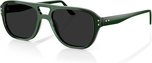 Retro Aviator Sunglasses for Men Women,Trendy Rectangle Womens Mens Polarized Shades Sun Glasses in Kuwait