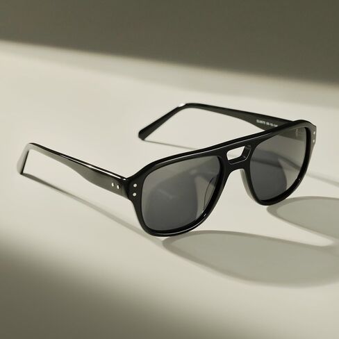 Retro Aviator Sunglasses for Men Women,Trendy Rectangle Womens Mens Polarized Shades Sun Glasses in Kuwait