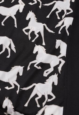 Kerrits Womens Balance Ice Fil Short Sleeve Horse Riding Shirt – Ultra-Lightweight Cooling Equestrian Top Unique Horse Prints in Saudi Arabia