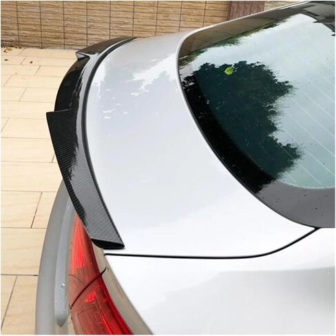الأسود/الكربون مظهر المفسد الخلفي جناح الشفاه الخلفية المفسد الجذع الشفاه الشفة الشفة الشفة Audi A4 B9 S4 S-Line 2017-2020 (Black Black) in Kuwait