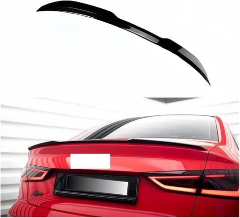 Gloss Black Maxton Style Car Trunk Spoiler Wings متوافقة مع Audi A3 8V S-Line S3 RS3 Sedan 2013-2020 المفسد المفسد. in Kuwait