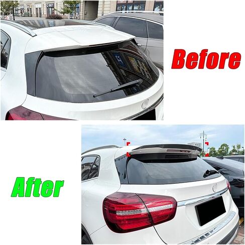 Car Rear Wing Trunk Spoiler Compatible For Benz GLA Class X156 GLA45 GLA200 GLA220 GLA250 GLA260 AMG 2014 2015 2016 2017 20182019(Carbon Look) in Saudi Arabia