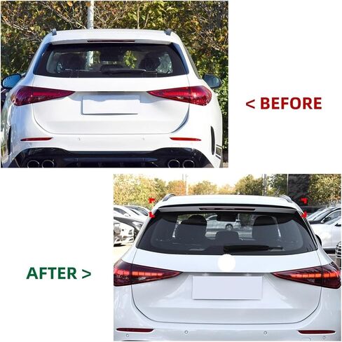 مفسد سقف خلفي متوافق مع مرسيدس C-Class S206 Wagon/Travel Edition Estate Hatchback AMG 2022-2024 Tail Wing Trunk Boot Lip (Gloss Black) in Saudi Arabia
