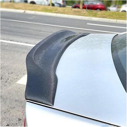 Compatible For Volkswagen Passat B6 2005-2010 Spoiler Carbon Fiber Auto Rear Trunk Wing Type R Ducktail Lip Accessories(Unpainted) in Saudi Arabia