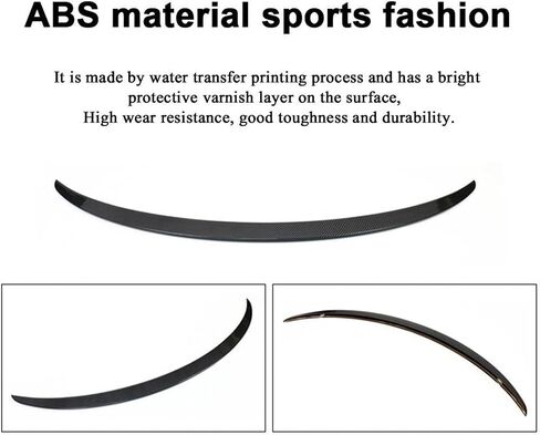 Rear Trunk Spoiler Compatible For Tesla Model 3 Model Y 2017-2023 Compatible For Model 3 Highland 2024 Carbon Fiber ABS Wing Car Exterior Accessories(New3 Glossy Black P) in Saudi Arabia