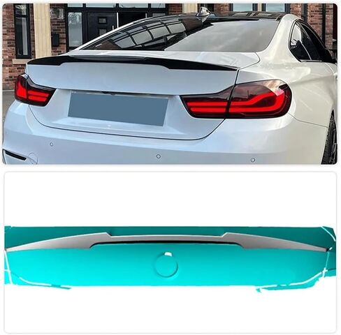 Carbon Fiber Rear Trunk Spoiler Wings Compatible For BMW F82 M4 Coupe 2-Door 2014-2019 Car Rear Spoiler Boot Lid Wing Lip Forged Carbon in Saudi Arabia