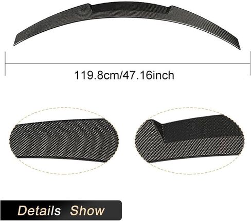 Carbon Fiber Rear Trunk Spoiler Wings Compatible For BMW F82 M4 Coupe 2-Door 2014-2019 Car Rear Spoiler Boot Lid Wing Lip Forged Carbon in Saudi Arabia