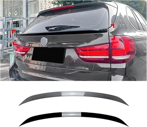 Compatible For BMW X5 F15 2014-2018 Rear Top Trunk Roof Spoilers Wind Wing Lid Flap Spoilers Lip Body Kits Tail Tailgate Spoiler Auto Parts(Gloss Black) in Saudi Arabia