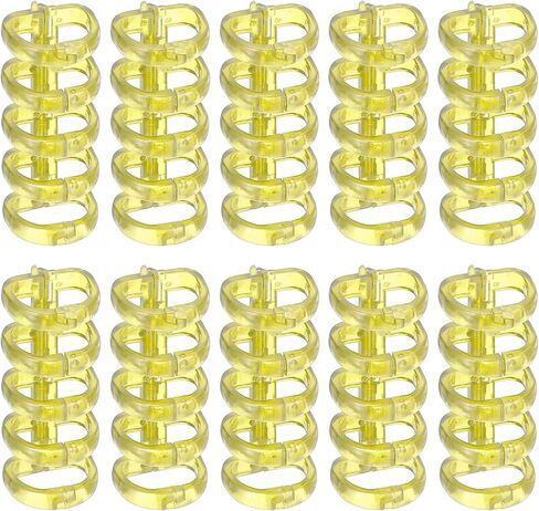 PATIKIL 5-Ring Binding Rings, 1.61"x 0.59" 10 Pack Plastic Round Loose-Leaf Rings Comb Folio Binder for Notebook Album and Office Supplies, Black in Saudi Arabia