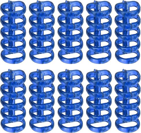 PATIKIL 5-Ring Binding Rings, 1.61"x 0.59" 10 Pack Plastic Round Loose-Leaf Rings Comb Folio Binder for Notebook Album and Office Supplies, Black in Saudi Arabia