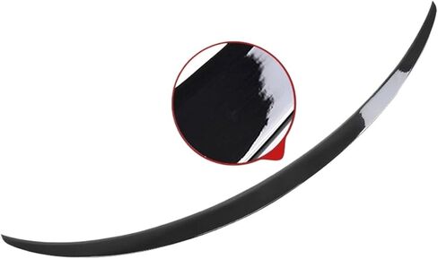 Rear Trunk Spoiler Compatible For Tesla Model 3 Model Y 2017-2023 Compatible For Model 3 Highland 2024 Carbon Fiber ABS Wing Car Exterior Accessories(New3 Glossy Black P) in Saudi Arabia
