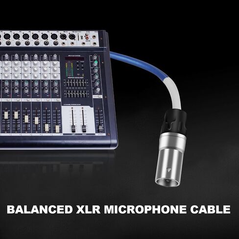 Devinal XLR Female to 1/4 inch TRS Cable Hi-Fi Grade Balanced Female XLR to Quarter inch 6.35mm TRS Interconnect Cord Patch Cable for for Microphone, Mixer, Speakers 12 inches 2pack in Saudi Arabia