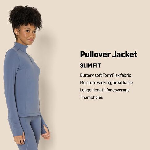 Amazon Essentials Formflex Formflex Buttery Slim Slim Fit Quarter Zip Long Sleeve Pullover Jacket in Kuwait