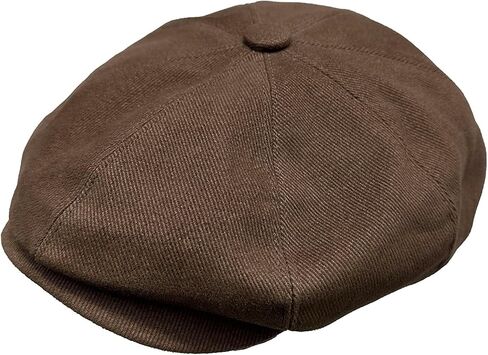 قبعات Newsboy للرجال مسطح غطاء القطن للرجال الكلاسيكي 8 لوحة قبعة قبعة سائق للنساء (القطن ، الدنيم) in Kuwait