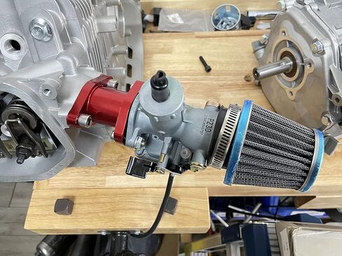 سباق مدخل الأنابيب مدخل طوقا المسمار ل المفترس 301cc 420cc 13hp 15hp محرك دراجة صغيرة الذهاب كارت الفضة in Kuwait