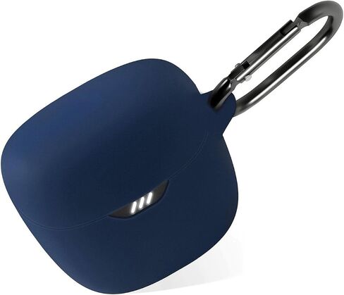 حافظة سيليكون من Geiomoo لجهاز JBL Tune Flex، غطاء واقٍ مزود بحلقة تسلق (أسود) in Kuwait
