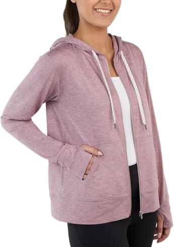Kirkland Signature Wicking Wicking Lightweight Full zip stacked with thumbholes in Kuwait