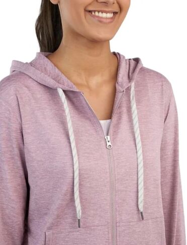 Kirkland Signature Wicking Wicking Lightweight Full zip stacked with thumbholes in Kuwait