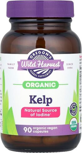 Oregon's Wild Harvest Organic Kelp, 90 Organic Vegan Capsules in Saudi Arabia