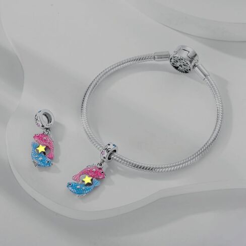 Pandach 12 Zodiac Sign Sign District Charms 925 Sterling Silver Birthstone Charms تناسب هدايا سوار سحر النساء in Kuwait