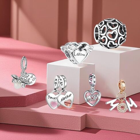 9PCS European Charms Beads Pendant For Bracelet, Charms DIY Bracelets Necklace Jewellery Gift in Saudi Arabia